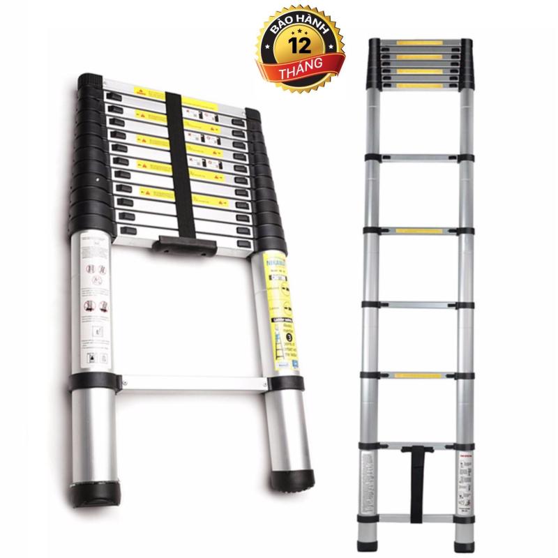 Thang rút 4.5m LADDER - Thang nhôm đai nhựa cao cấp siêu bền