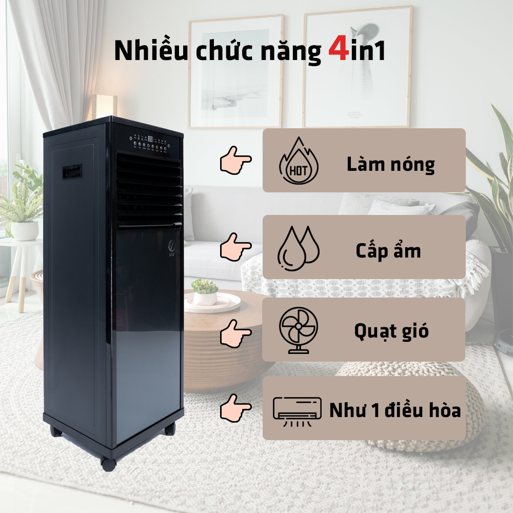 Máy quạt hơi nước có nhiều tính năng Máy quạt hơi nước có nhiều tính năng